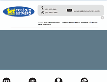 Tablet Screenshot of colegiosetembro.com.br